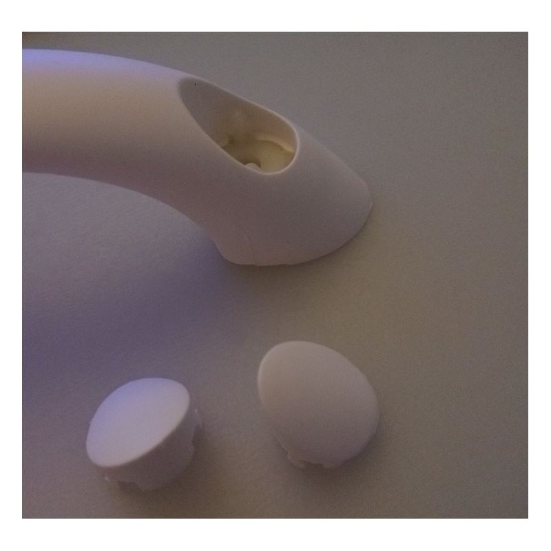 Maniglia ingresso 205 mm bianca plastica morbida