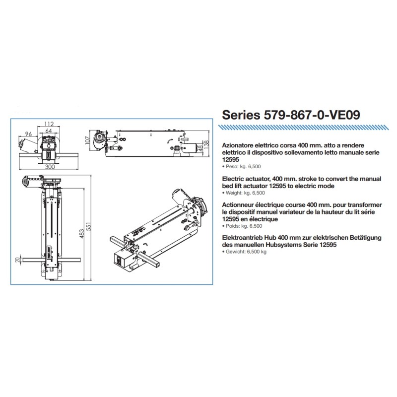 ACTUADOR ELECTRICO 579-867-0-VE09 X DISPOS 12595