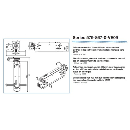 ACTIONNEUR ELECTRIQUE 579-867-0-VE09 X DISPOS 12595