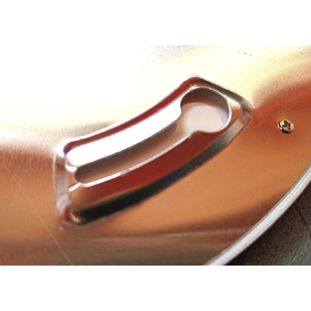 Plafonnier LED argenté Ø 310x6 4000K interrupteur tactile veilleuse