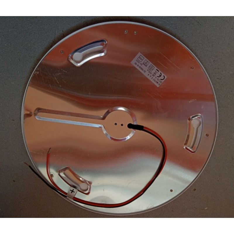 Plafoniera argento Ø 168 LED - 4000K - luce...