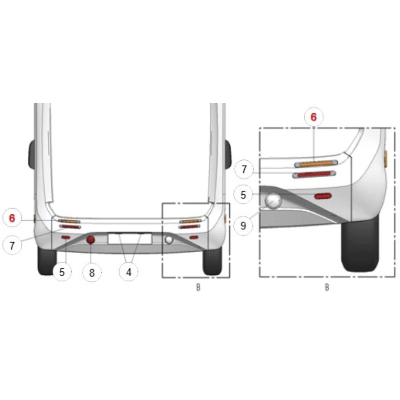 BARRE ÉCLAIRANTE À LED - STOP/POSITION