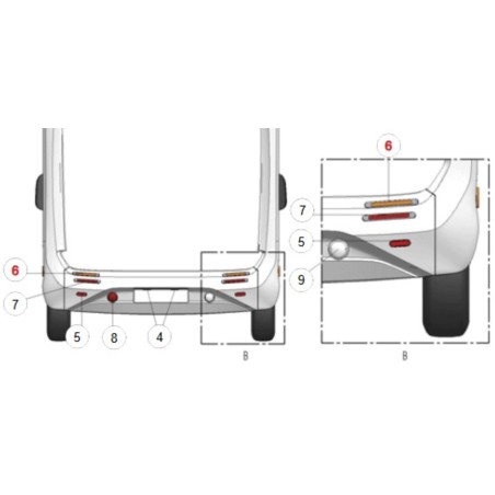 FANALE BARRA LED - STOP/POSIZIONE
