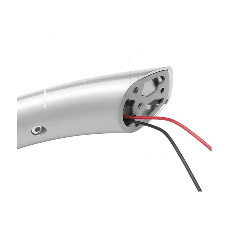 CHROM-METALL-INNEN-CAMPER-EINSTIEGSGRIFF MIT LED