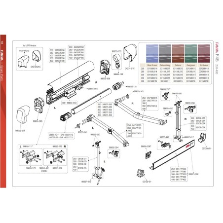 copy of FIAMMA GAUCHE F45 TI L 98655-261 KIT DE FIXATION BARRE