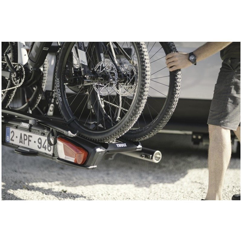 Thule VeloSwing black 95° swivel bike rack...