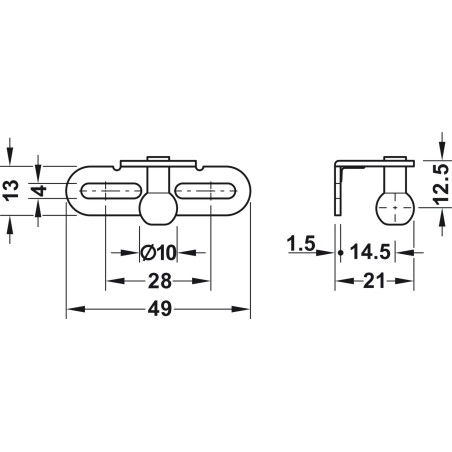 Brazo de gas para puertas 80 N