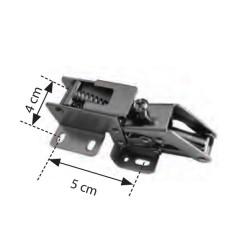 DGN Cerniera articolata 2912 romata acciaio 93x59 mm