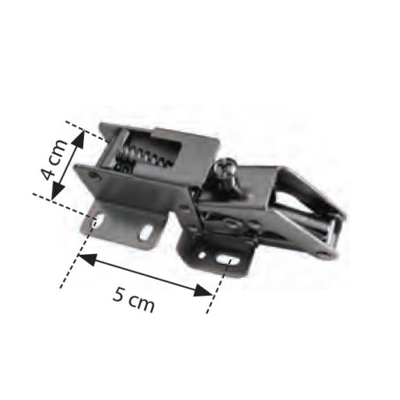 DGN Cerniera articolata 2912 romata acciaio 93x59 mm