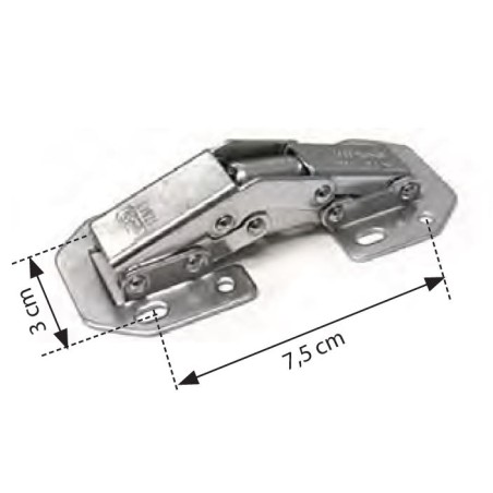 CHARNIÈRE DE PORTE MIGNON MODÈLE TGN 2000 2842 - 30X75