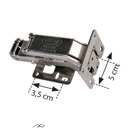 CHARNIÈRE DE PORTE DGN 2854 - 35X50