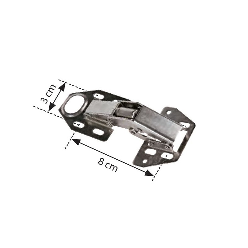 DGN BISAGRA DE PUERTA 2863 UN MUELLE 30X80