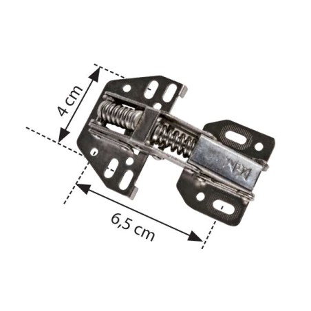 DGN DOOR HINGE 2856 DOUBLE SPRING 2MM 40X65