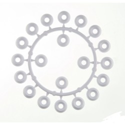 20 PCS. RONDELLE SOUS VIS BLANC 9003 TROU 4.5 MM