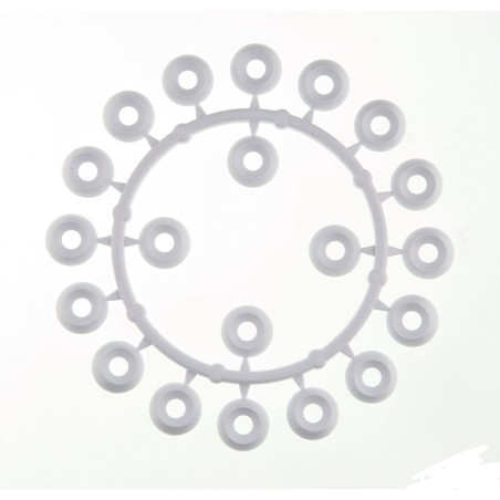 20 UDS. ARANDELA INFERIOR BLANCA 9003 AGUJERO 4,5 MM