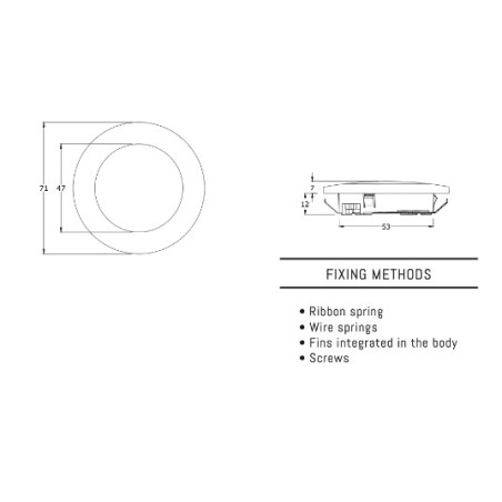 copy of Spot  da incasso 1,2W 18 led
