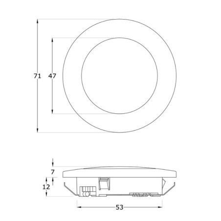 copy of Spot  da incasso 1,2W 18 led