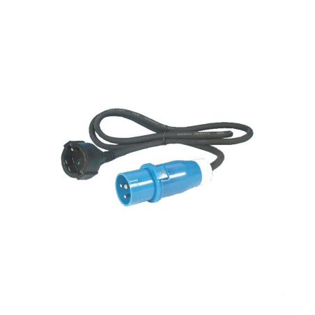 ADAPTER female CE-plug SCHUKO 16A - 250V CABLE H07RN-F3Gx2.5 mm2 - LENGTH 150 CM