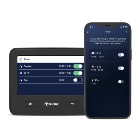 Unidad de control de panel Truma iNet X Pantalla en color de 4,3", control táctil - 36414-01