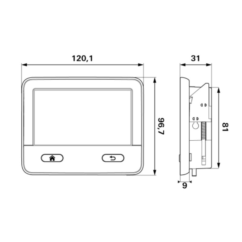 Unità di controllo Truma iNet X Panel Display a...
