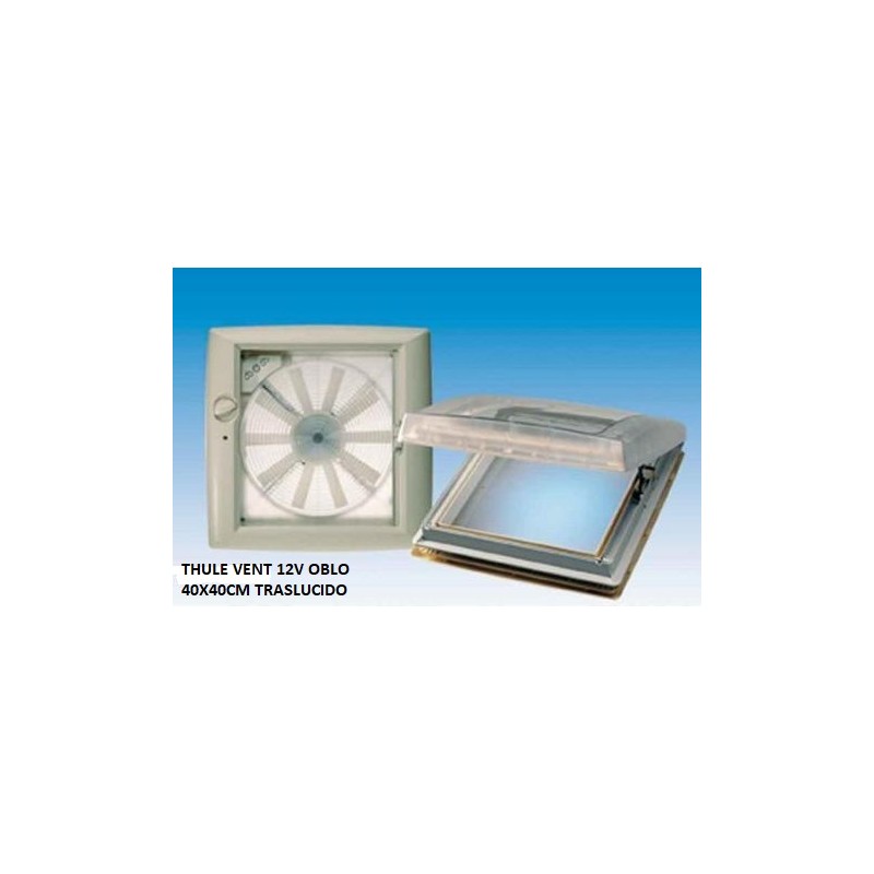 THULE VENT 12V BULLAUGE - 40X40CM TRANSLUZENTES...