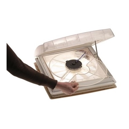 THULE VENT 12V PORTHOLE - 40X40CM MOTORIZED TRANSLUCENT WITH BLACKOUT ROLLOUT