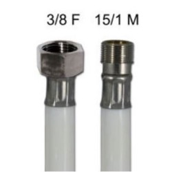 MANGUERA DE PVC BLANCA DE REPUESTO 150CM. 3/8" F x 15/1" M