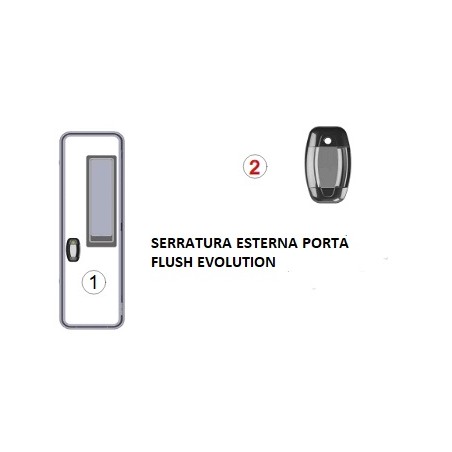 SERRURE EXTÉRIEURE POUR PORTE AFFLEURANTE EVOLUTION