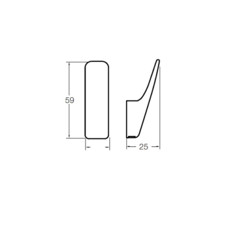 BALDACCI AS1879 POLISHED CHROME ZAMAK COAT RACK