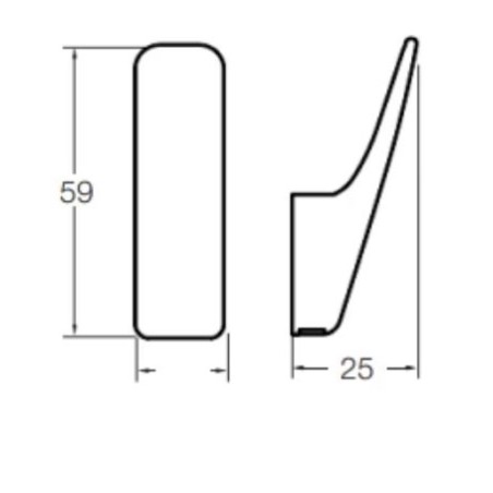 BALDACCI AS1879 APPENDIABITO IN ZAMA CROMATO LUCIDO