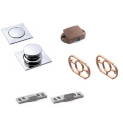 BALDACCI KIT AS239 MANIGLIA IN ABS CROMO LUCIDO