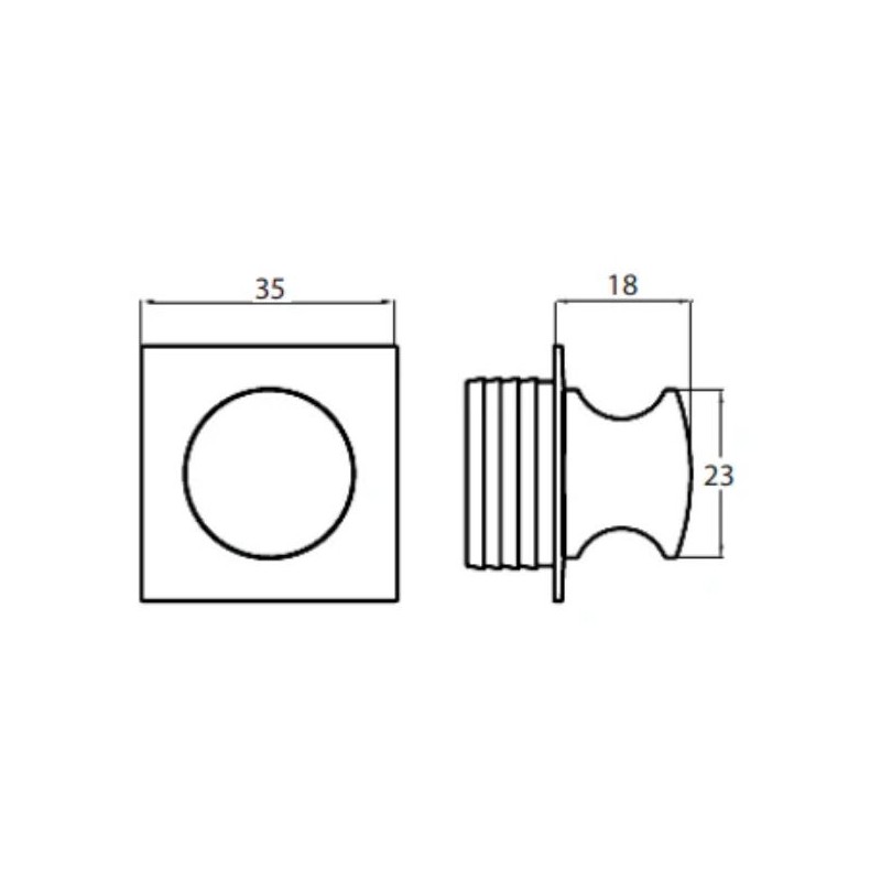 BALDACCI KIT AS239 POIGNÉE ABS CHROME POLI