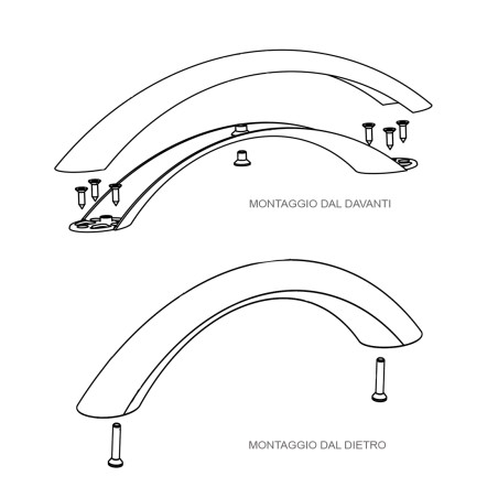 BALDACCI V619 POLISHED CHROME ZAMAK HANDLE