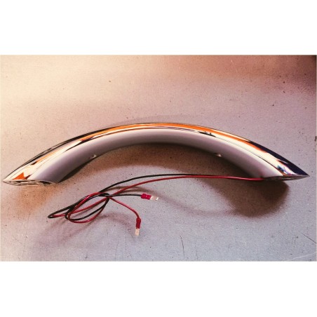 CHROME METAL INTERIOR CAMPER ENTRY HANDLE WITH LED