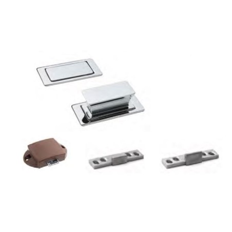 BALDACCI KIT AS1833 ZAMAK HANDLE SQUARE LARGE POLISHED CHROME