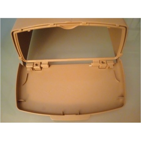 PAPELERA MARRÓN RAL1019 DE 20 LITROS PARA PUERTA HARTAL