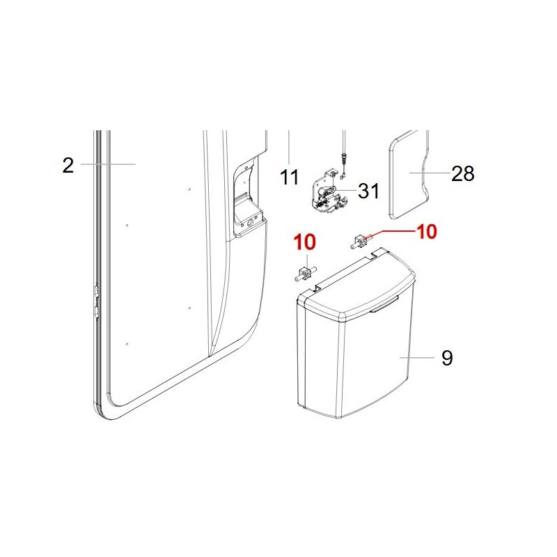 HARTAL DOOR SKID FASTENING PIN