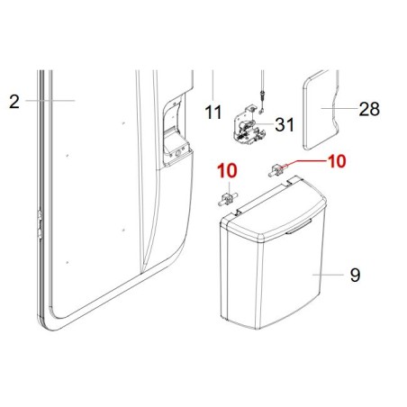 HARTAL DOOR SKID FASTENING PIN