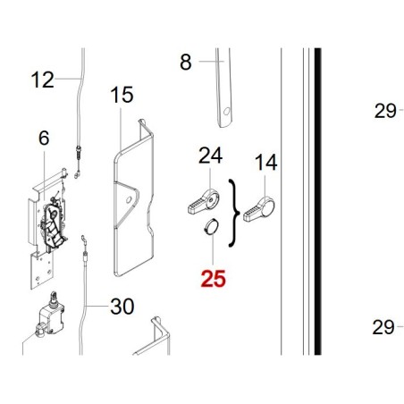 HARTAL MATTCHROM TÜRGRIFFABDECKUNG
