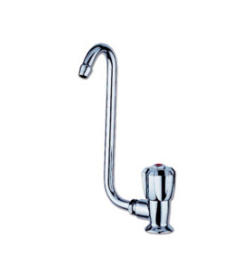 Rubinetto dx in ottone ELKA CHROME cromo canna abbattibile