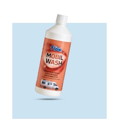 FLOW MOBIL WASH 1 LITRO DETERGENTE LAVADO EXTERIOR DE AUTOCARAVANAS Y TOLDOS DE PVC