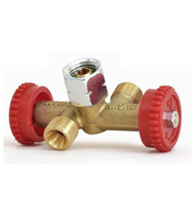 Outlet valve 2 devices with LPG cylinder max. 11 kg