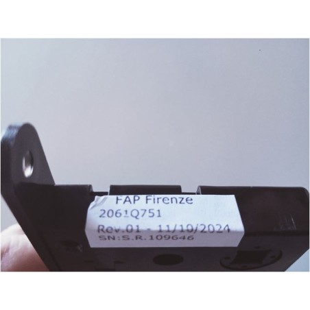FAP 2061Q751 Mécanisme de verrouillage carré noir 7x7 mm