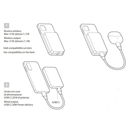 Power 5000, Optiline Case-kompatibles tragbares Ladegerät mit MagSafe-Technologie