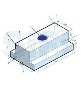 Depósito de agua DUCATO X250 LUNGO blanco 140 lt
