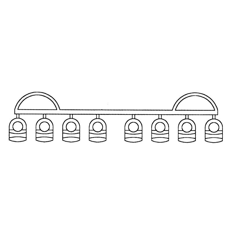 Ensemble de 8 pièces Rideau intérieur coulissant