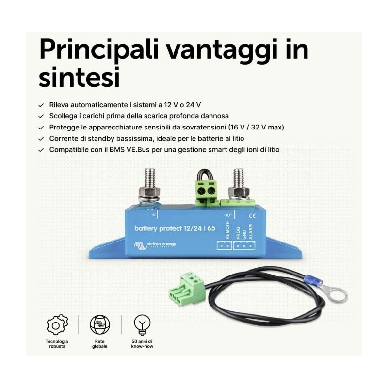 Protection de batterie 12/24V 65A Victron...