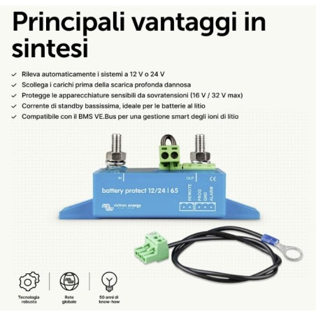 Protection de batterie 12/24V 65A Victron Energy - BPR000065400