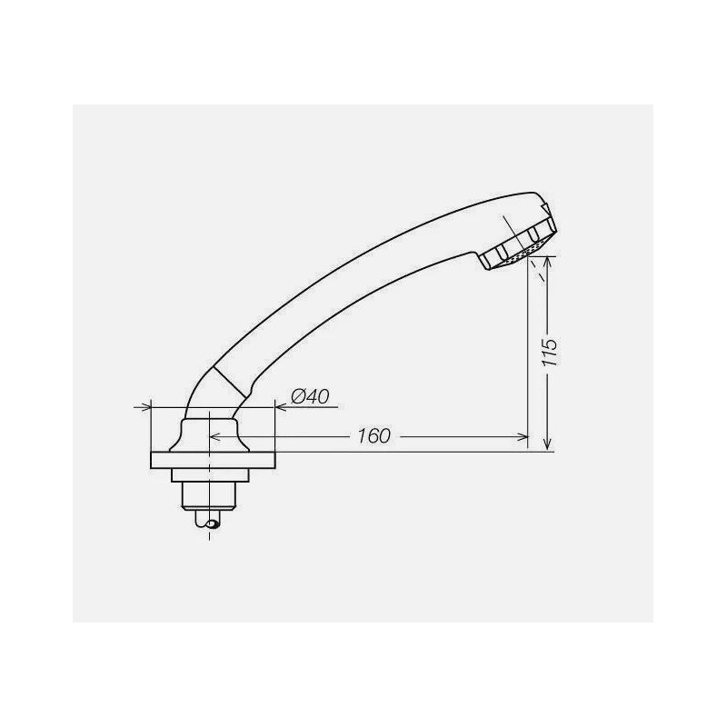 copy of Chrome-plated kitchen shower double jet...