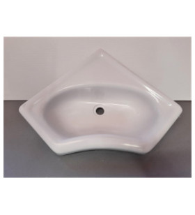 Lavandino ad angolo 345x345 bianco per VAN
